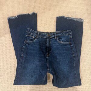 Bershka High Waisted Blue Jeans